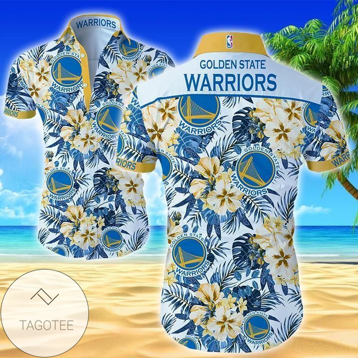 Golden State Warriors Island Design Hawaiian Shirt For Men And