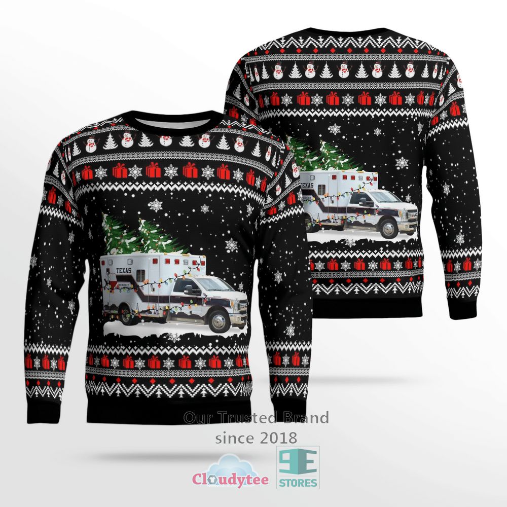 Granbury Texas Texas EMS Hawaiian Shirt Christmas Sweater – LIMITED EDITION