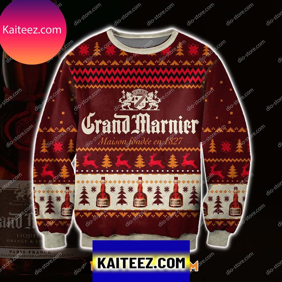 Grand Marnier Wine  Christmas Ugly Sweater
