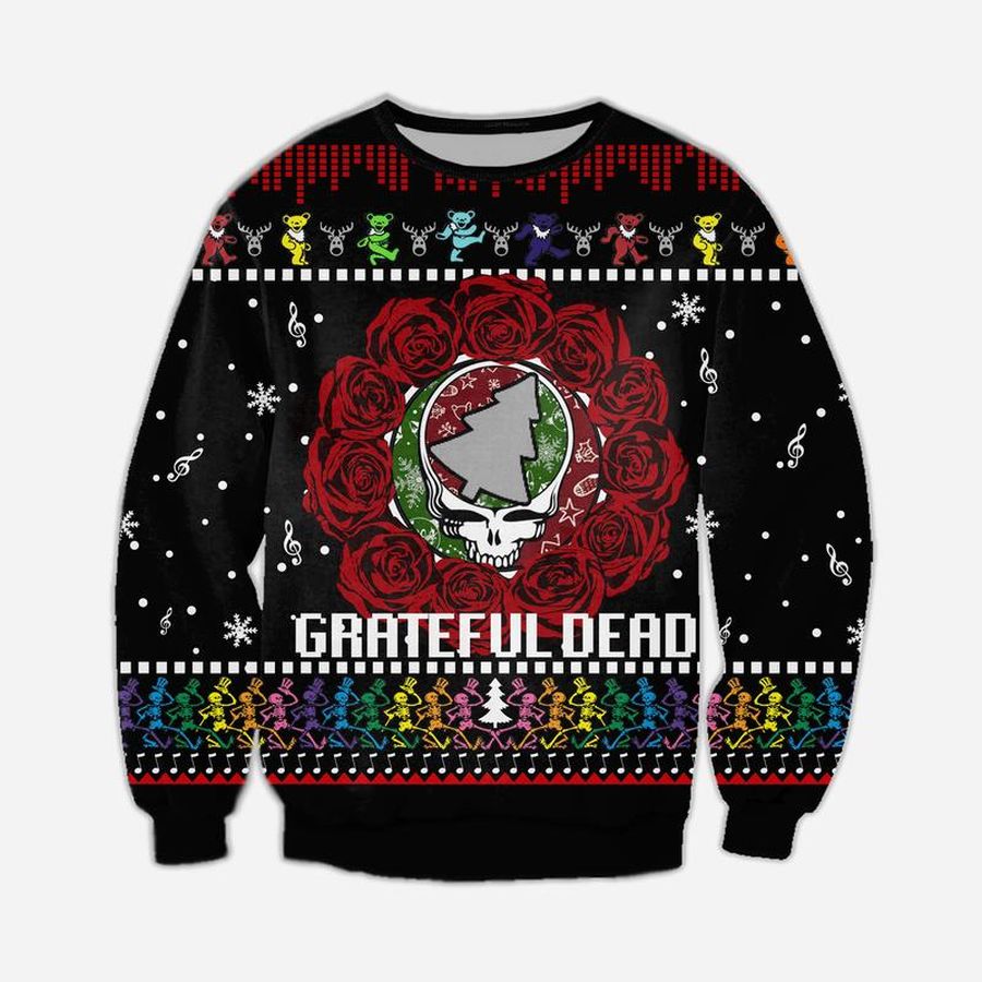 Grateful Dead christmas tree sweater Ugly Sweater