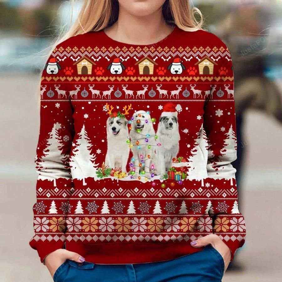 Great Pyrenees Dog Ugly Christmas Sweater, All Over Print Sweatshirt, Ugly Sweater, Christmas Sweaters, Hoodie, Sweater