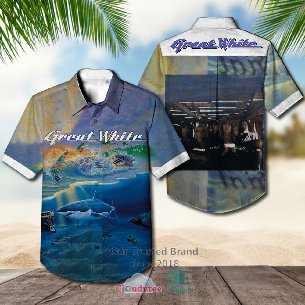 Great White Can't Get There From Here Albums Hawaiian Shirt – LIMITED EDITION