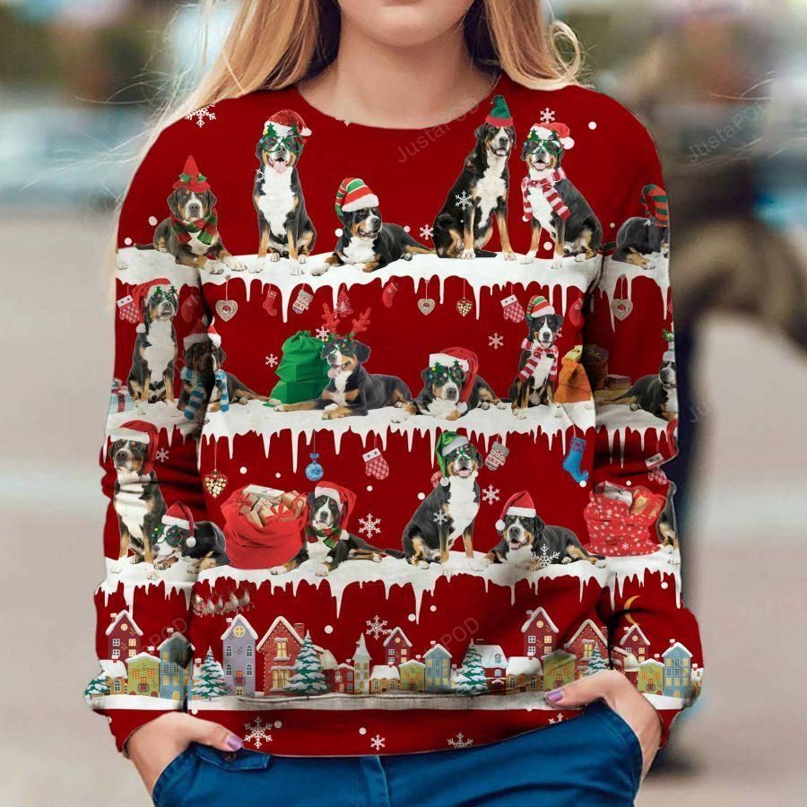Greater Swiss Mountain Dog Ugly Sweater, Ugly Sweater, Christmas Sweaters, Hoodie, Sweater