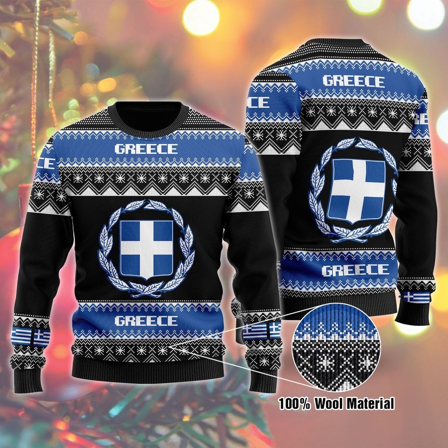Greece Ugly Christmas Sweater