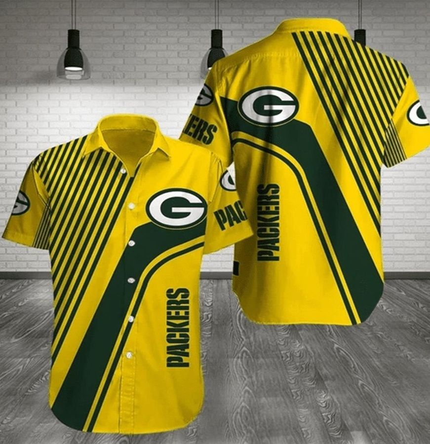 Green Bay Packers 2 Gift For Fan Football Graphic Print Hawaiian Shirt