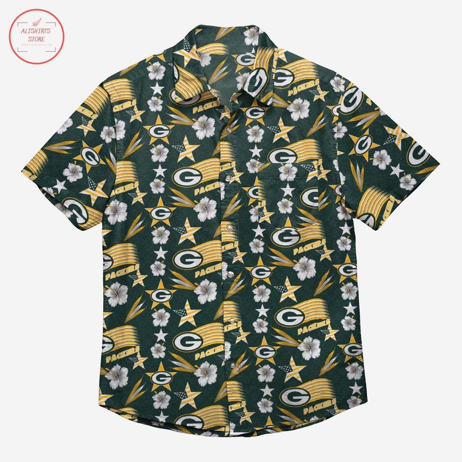Green Bay Packers Americana Hawaiian Shirt