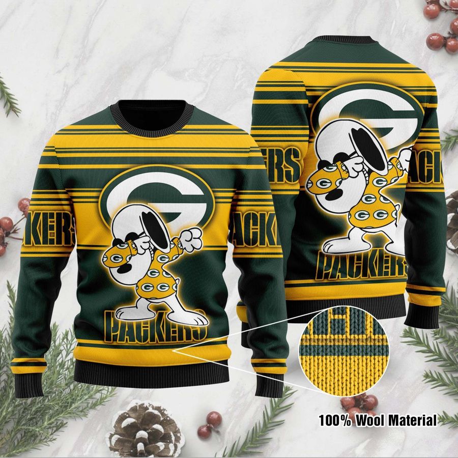 Green Bay Packers D Full Printed Sweater Shirt For Football
