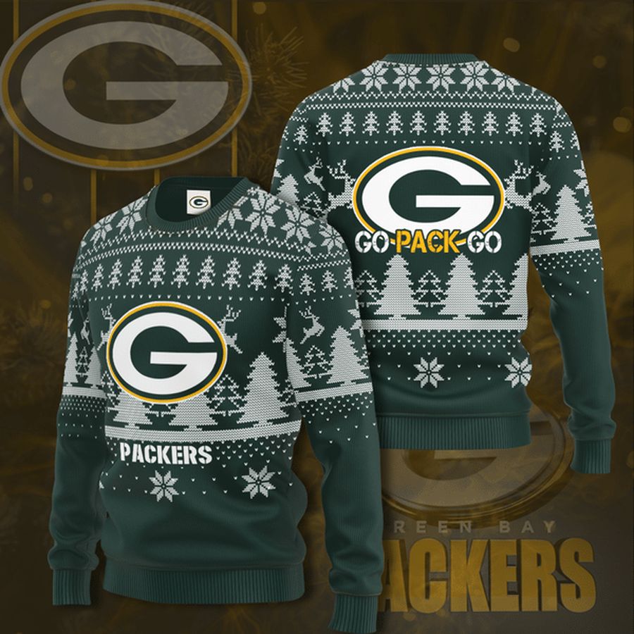 Green Bay Packers Go Pack Go Sweater for fan