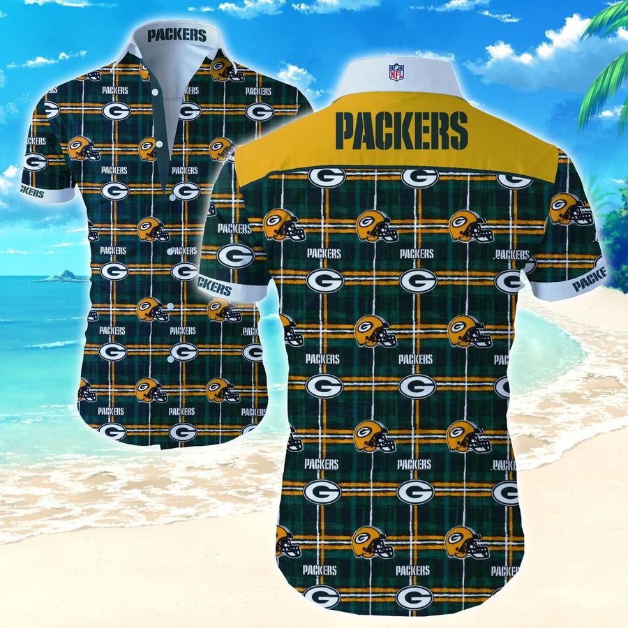 Green Bay Packers Hawaiian Aloha Shirt For Sale