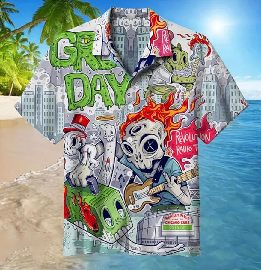 Green Day Collectible Hawaiian Shirt