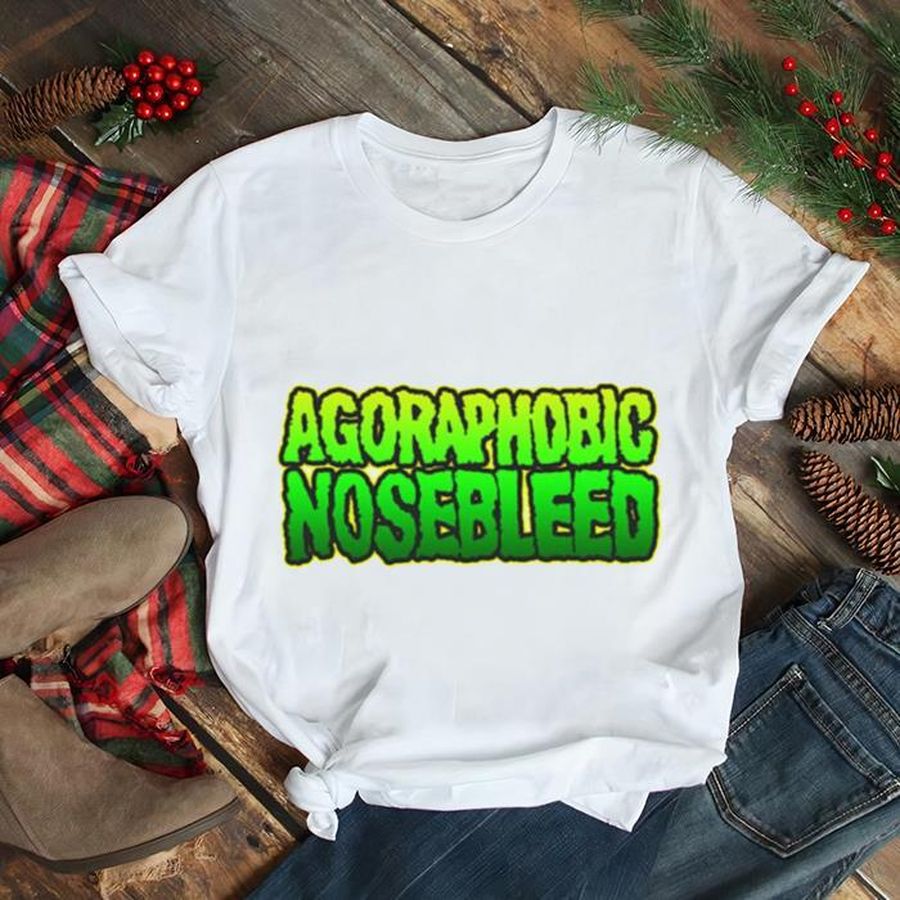 Green Text Logo Agoraphobic Nosebleed Logo shirt
