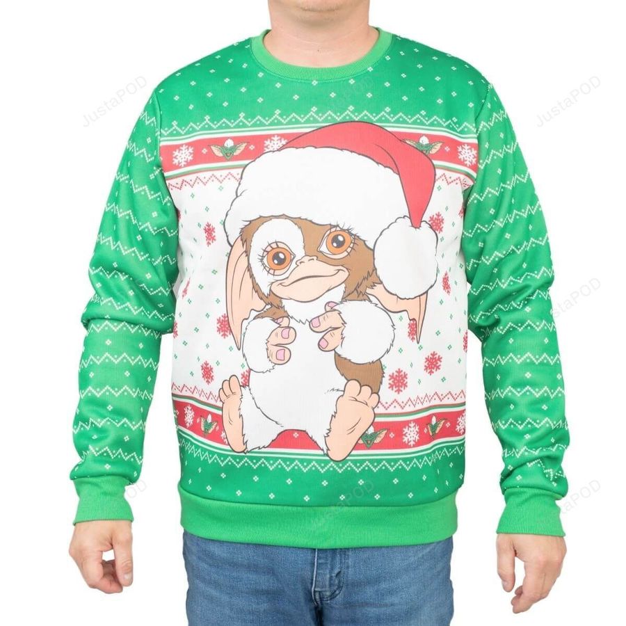 Gremlins Gizmo Santa Ugly Sweater Ugly Sweater Christmas Sweaters Hoodie