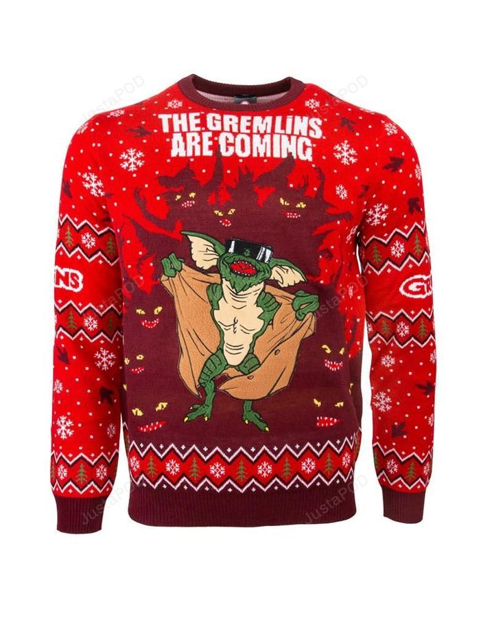 Gremlins The Gremlins Are Coming Ugly Christmas Sweater