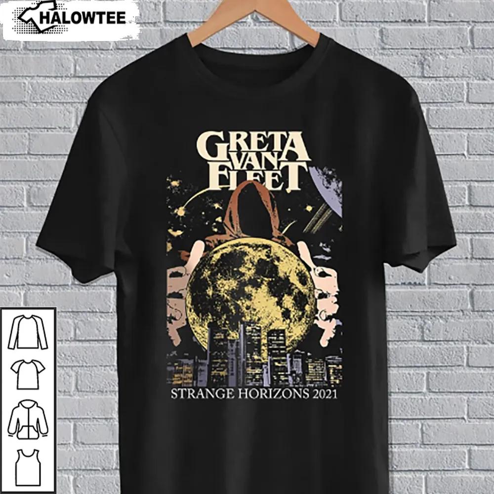 Greta Van Fleet Dream In Gold 2022 Tour Shirt Strange Horizons