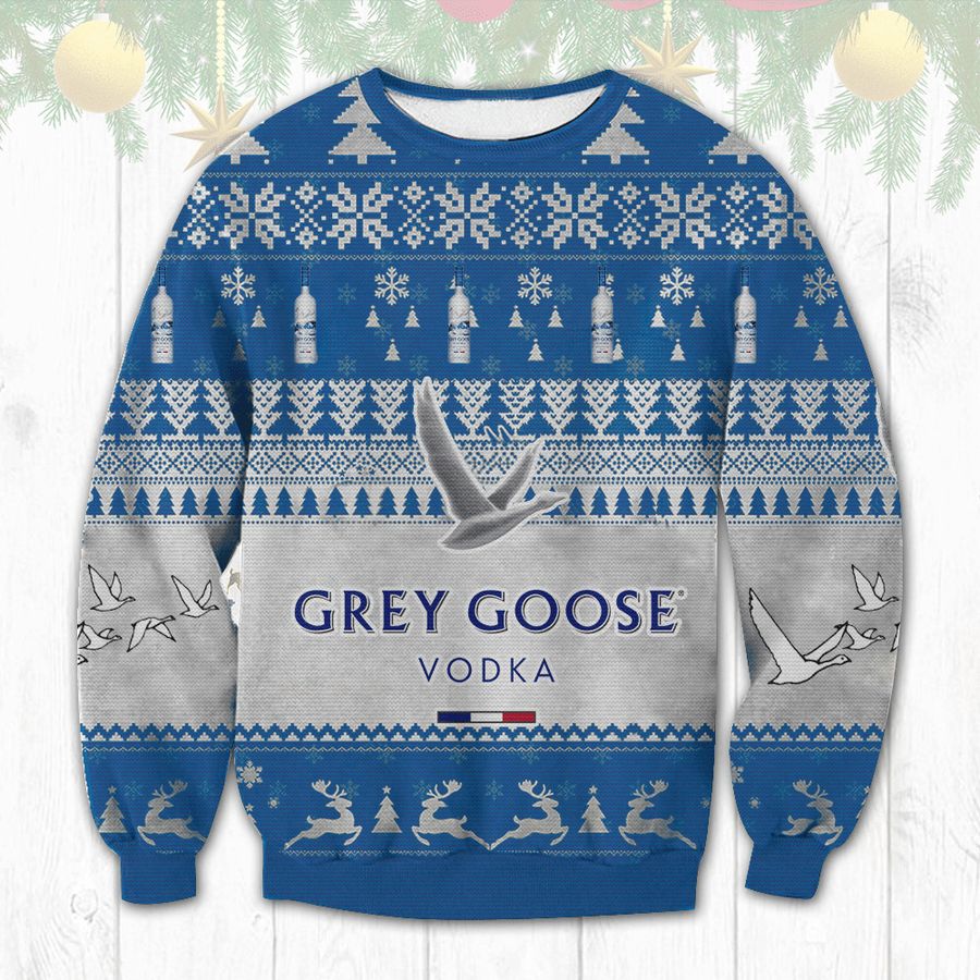 grey goose vodka 3D Full Printed Ugly Sweater