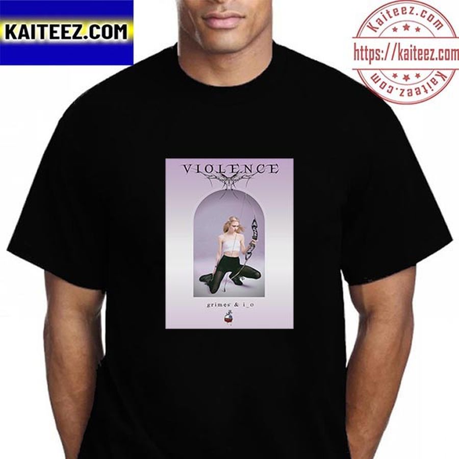 Grimes With Song Violence Vintage T-Shirt