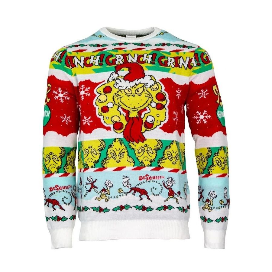 Grinch Dr Seuss ugly christmas sweater Ugly Sweater Christmas Sweaters
