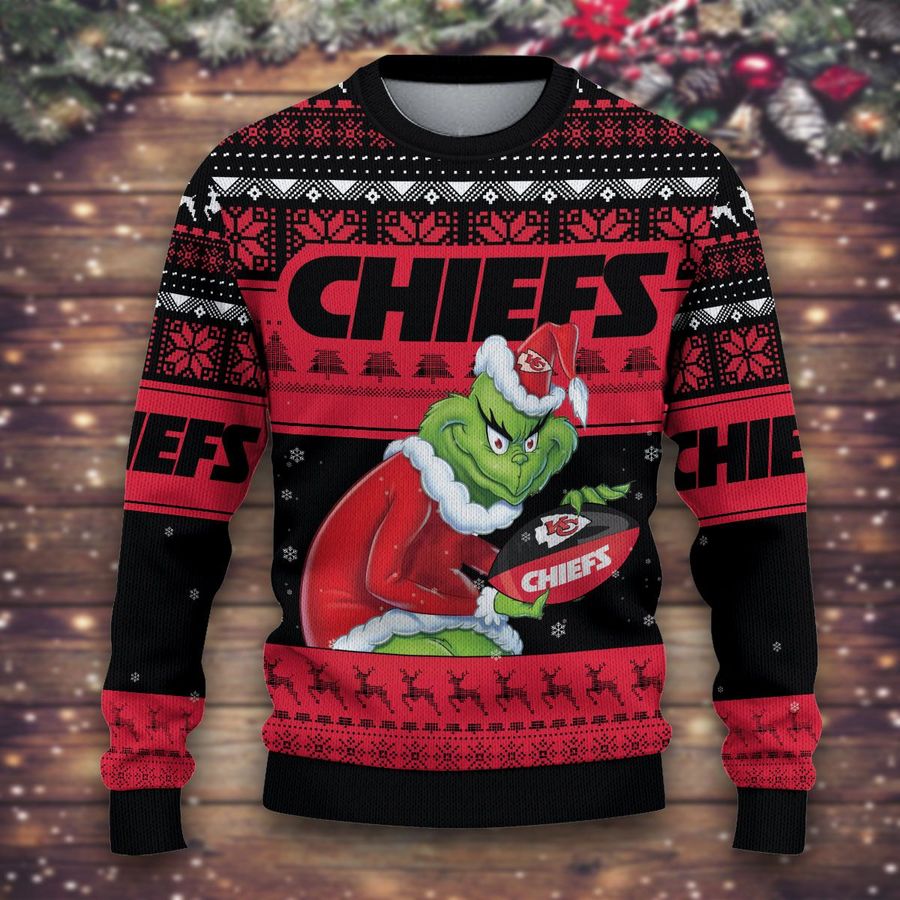Grinch Kansas City Chiefs Ugly Sweater