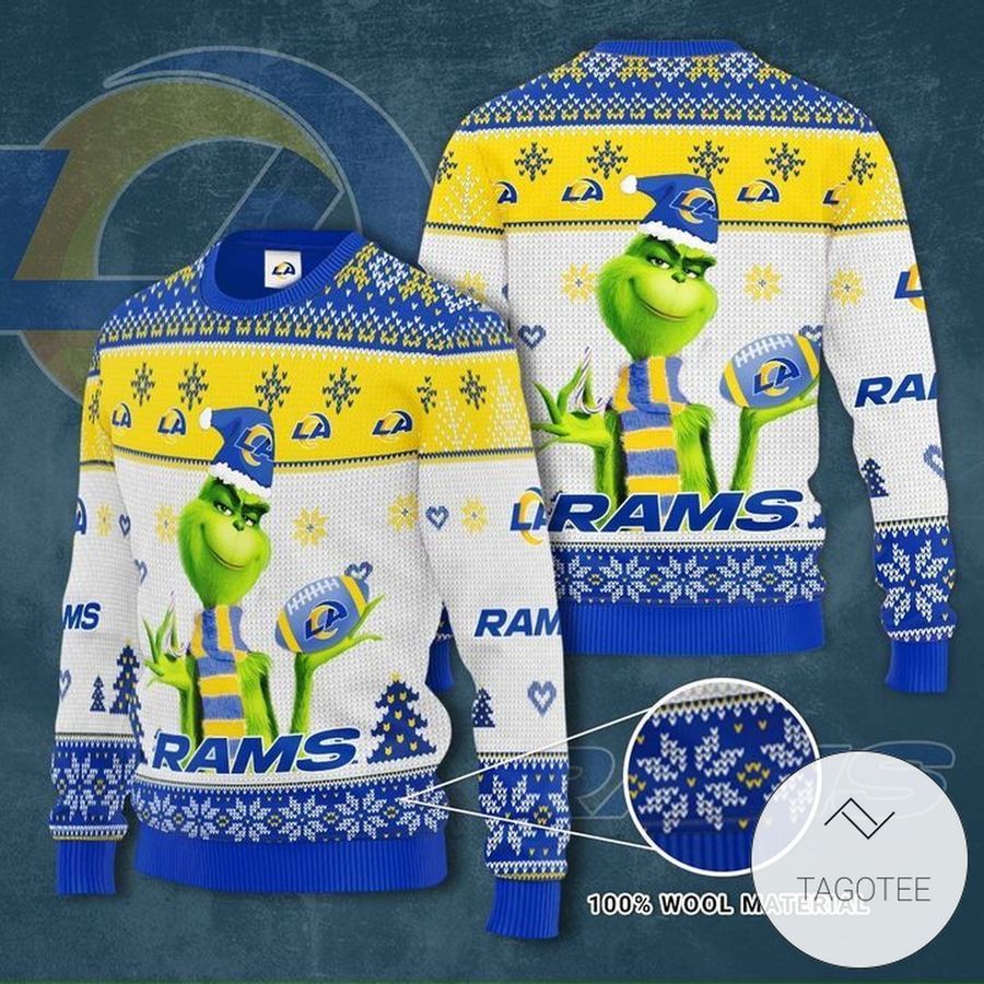 Grinch Los Angeles Rams Ugly Sweater