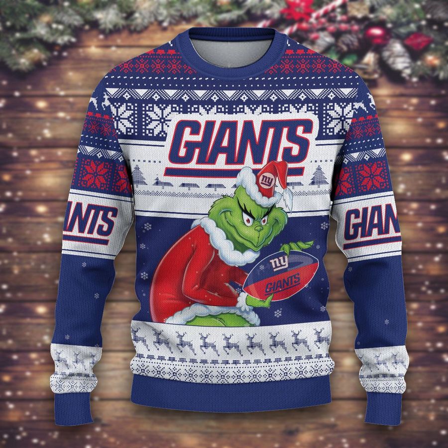 Grinch York Giants Ugly Sweater