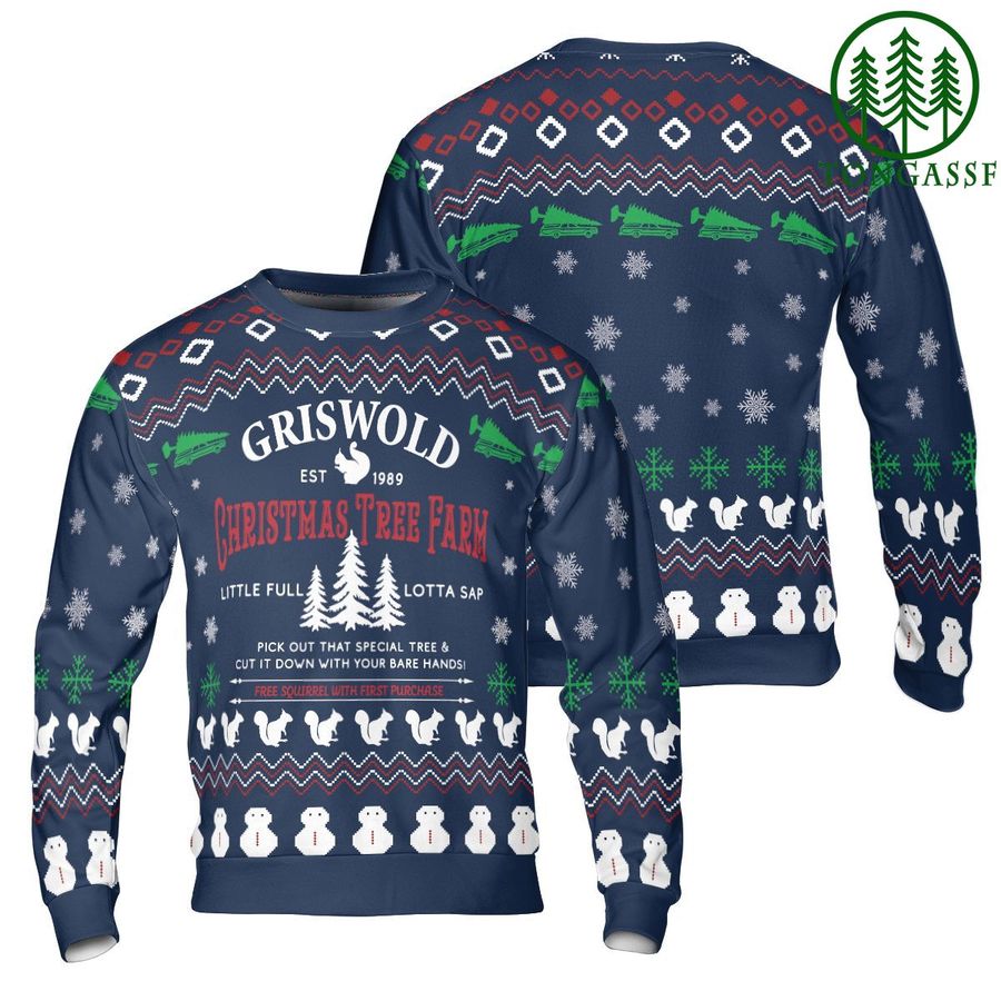 Grisworld 1989 Christmas Tree Farm Lotta Sap Ugly Sweater