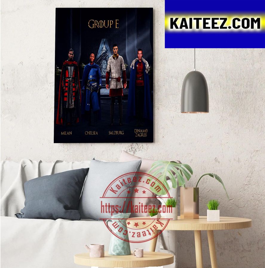 Group E 2022 2023 UEFA Champions League x House Of The Dragon Decorations Poster Canvas