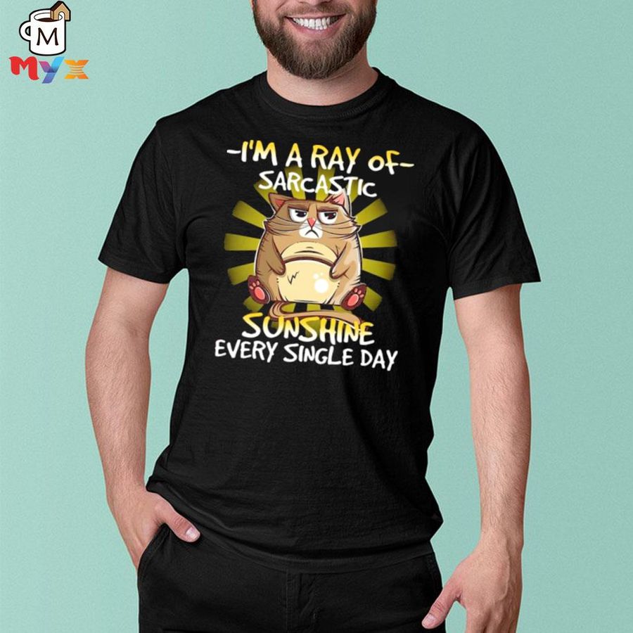 Grumpy cat I'm a ray of sarcastic sunshine every single day 2022 shirt