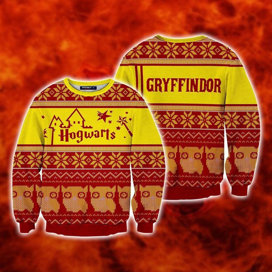 Gryffindor Harry Potter For Unisex Ugly Christmas Sweater All Over