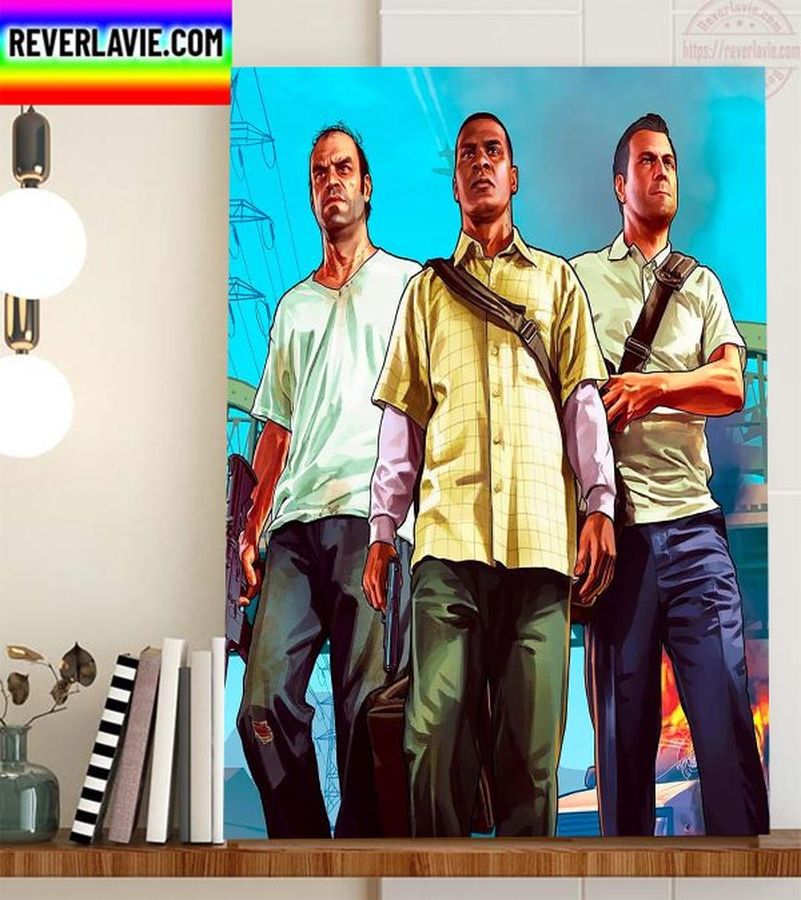 GTA 6 Grand Theft Auto VI Home Decor Poster Canvas Poster