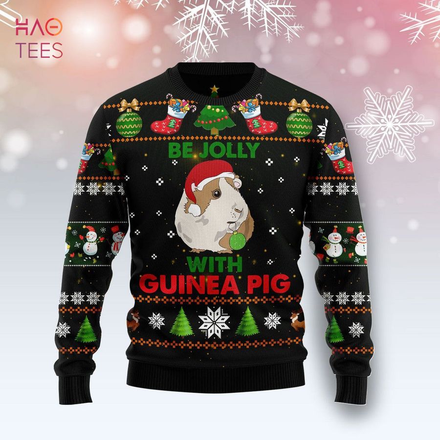 Guinea Pig Be Jolly Christmas Ugly Christmas Sweater