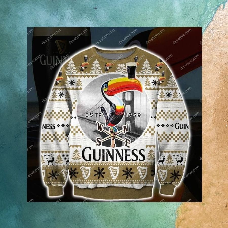 Guinness Beer 1759 Toucan Ugly Sweater