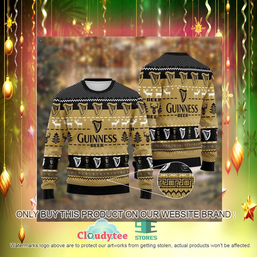 Guinness Beer Pattern Ugly Christmas Sweater – LIMITED EDITION