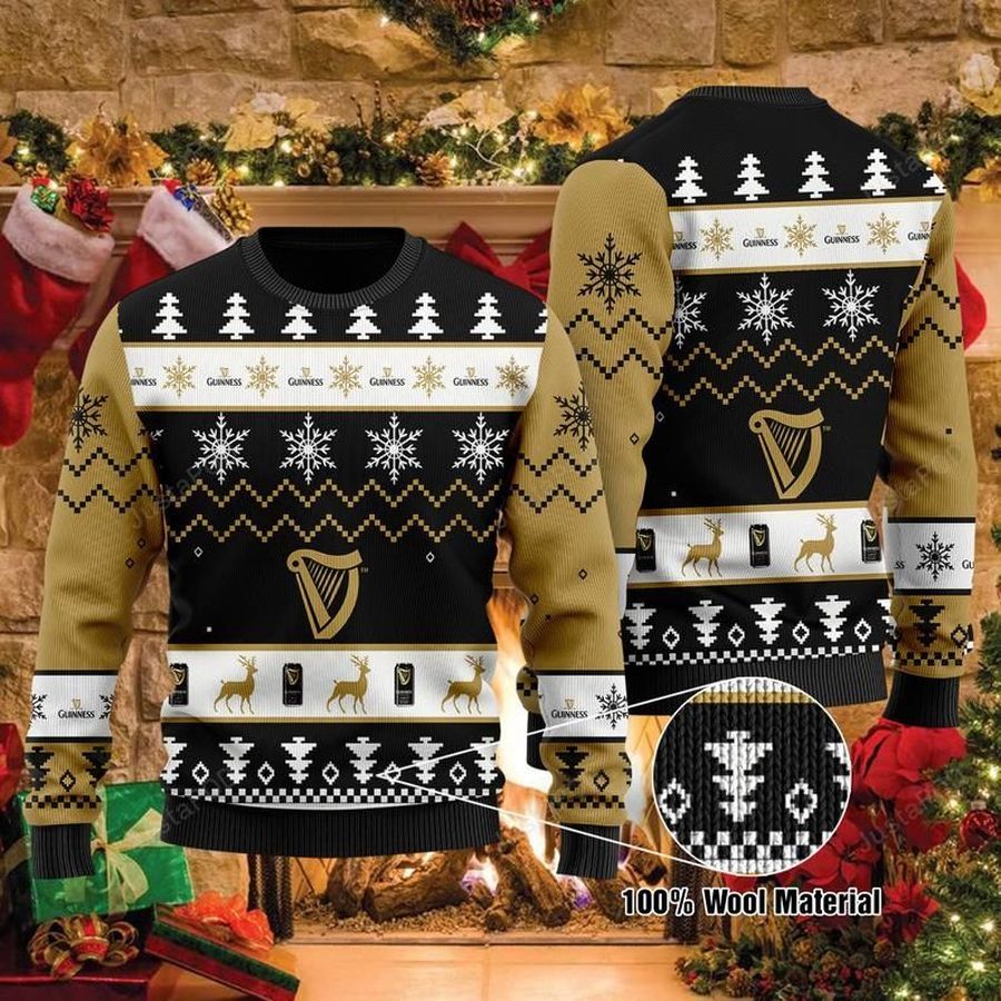 Guinness Beers Ugly Christmas Sweater, All Over Print Sweatshirt, Ugly Sweater, Christmas Sweaters, Hoodie, Sweater