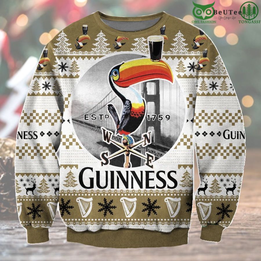 Guinness Ugly Sweater Beer Drinking Christmas Limited