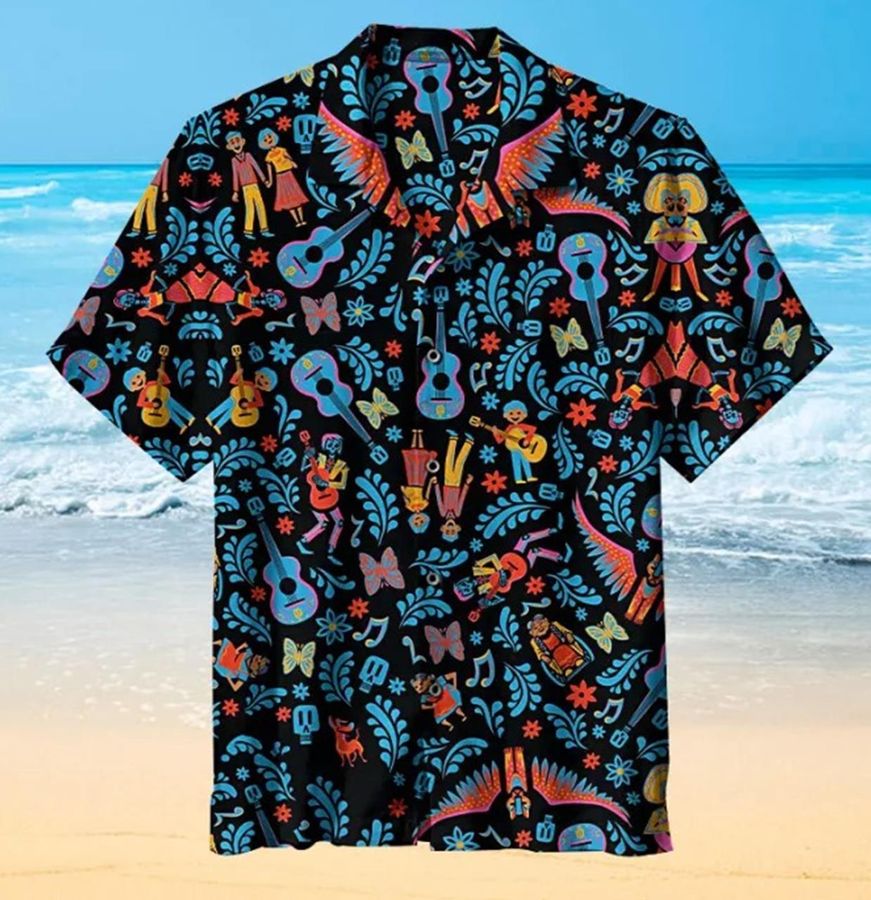 Guitar Pattern Hawaiian Shirt