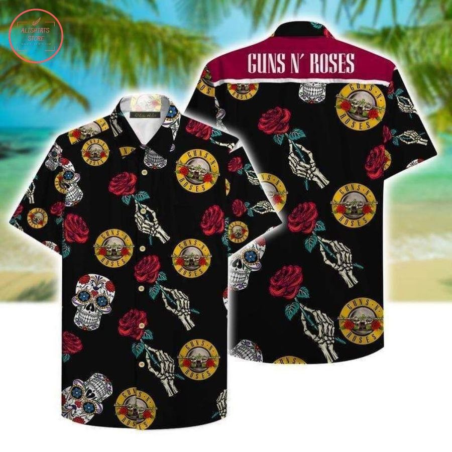 Guns N Roses Aloha Hawaiian Shirts