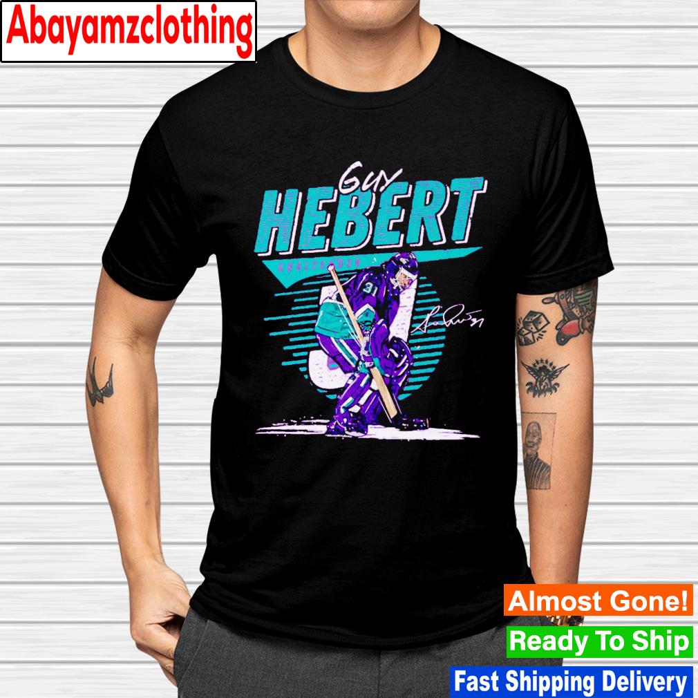 Guy Hebert Anaheim Comet signature shirt
