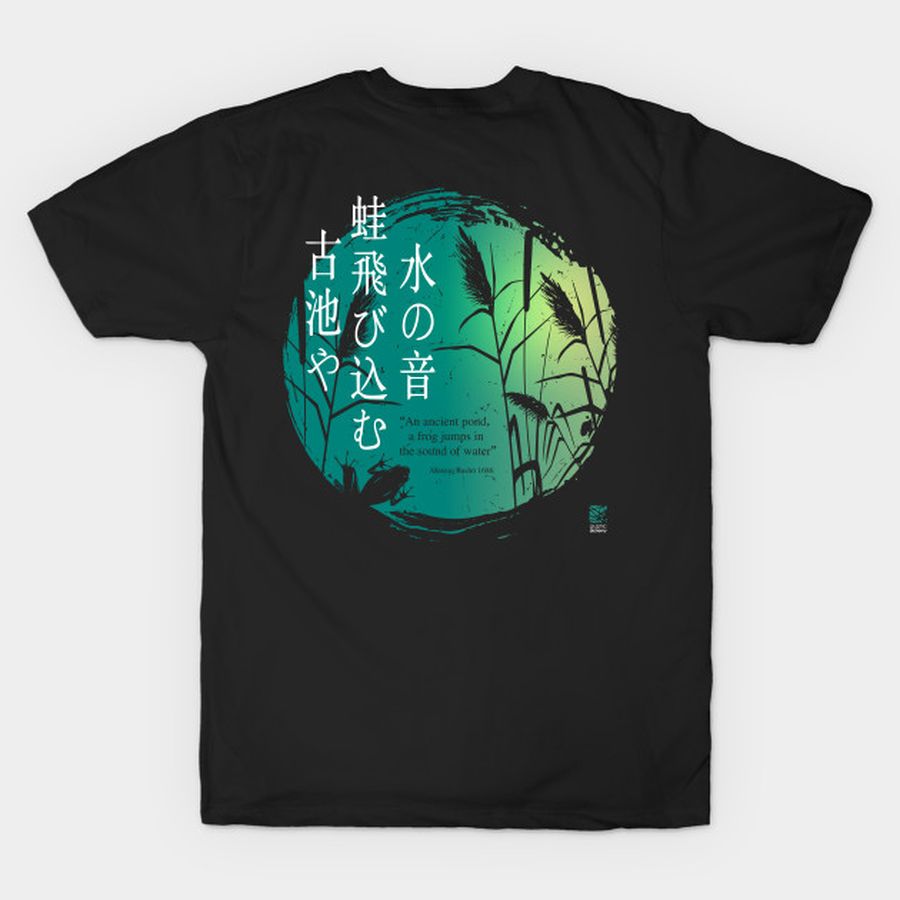 Haiku Matsuo Basho Frog Screenprint T-shirt, Hoodie, SweatShirt, Long Sleeve