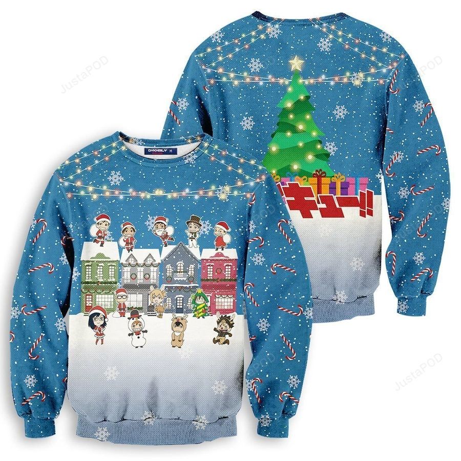 Haikyuu Fly High Ugly Christmas Sweater, All Over Print Sweatshirt, Ugly Sweater, Christmas Sweaters, Hoodie, Sweater