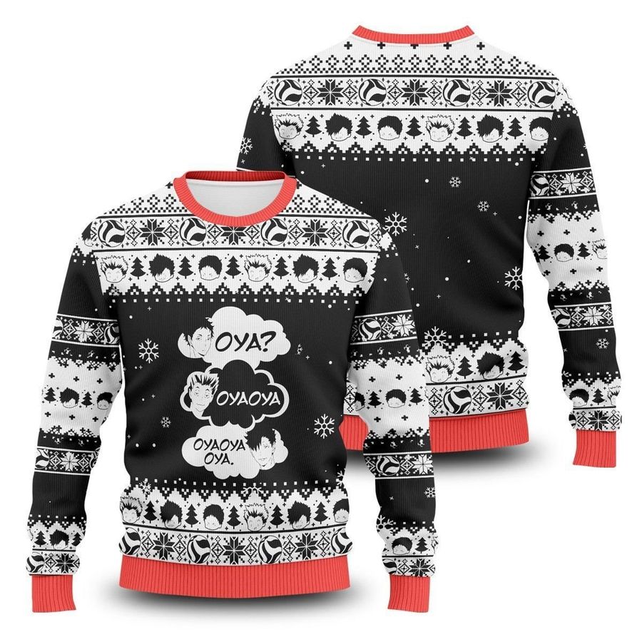 Haikyuu Oya Oya Oya Ugly Christmas Sweater, All Over Print Sweatshirt, Ugly Sweater, Christmas Sweaters, Hoodie, Sweater