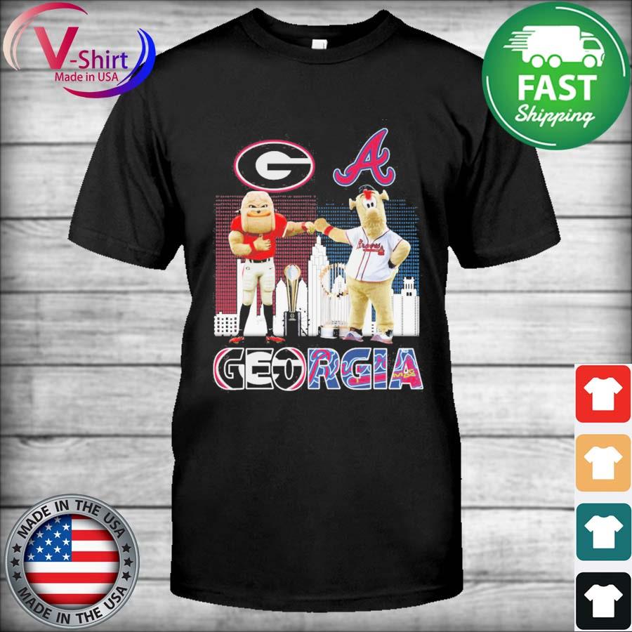 Hairy Dawg And Blooper Georgia Bulldogs And Atlanta Braves Champions Georgia Shirt