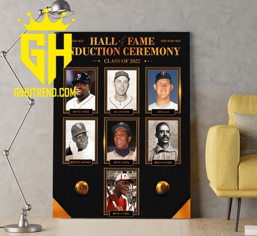 Hall Of Fame Induction Ceremony Class Of 2022 MLB Poster Canvas