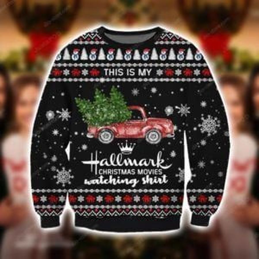 Hallmark Ugly Christmas Sweater All Over Print Sweatshirt Ugly Sweater