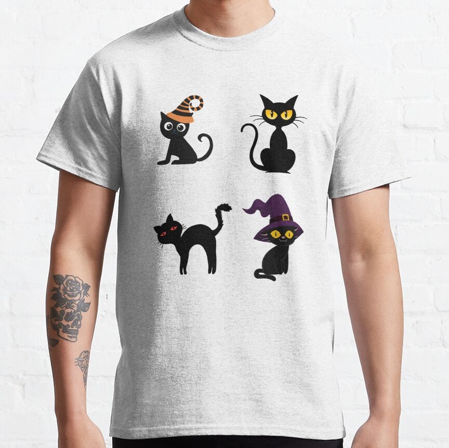 Halloween cat pack -Black Cat pack Classic T-Shirt