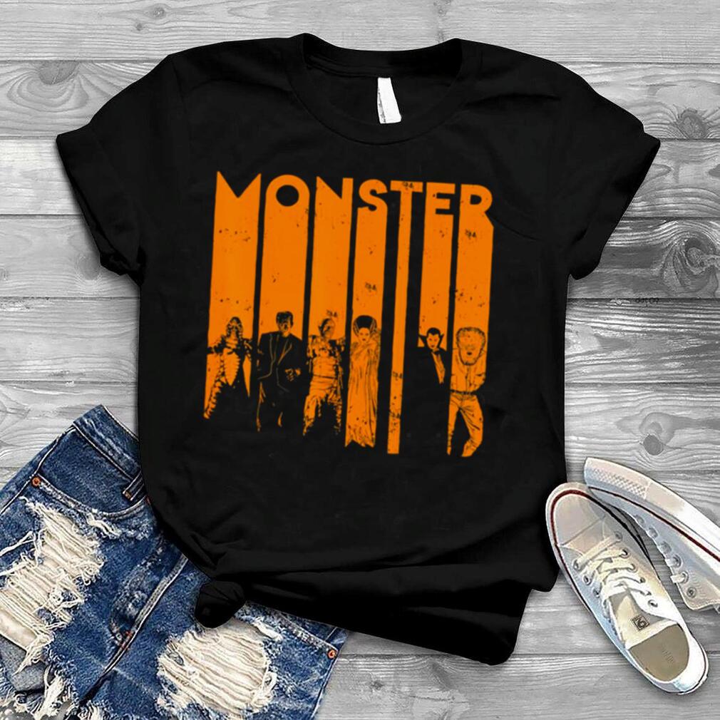 Halloween Creature Monster Letter Group Shot shirt