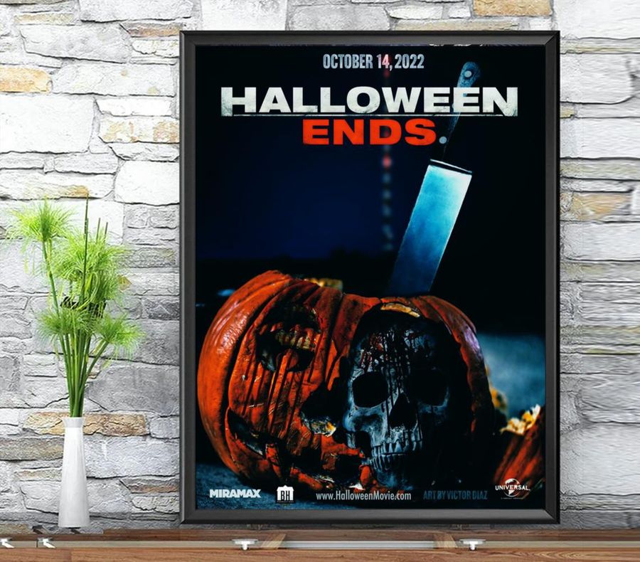 Halloween Ends Poster Evil Goes To Hell Horror Movie Poster
