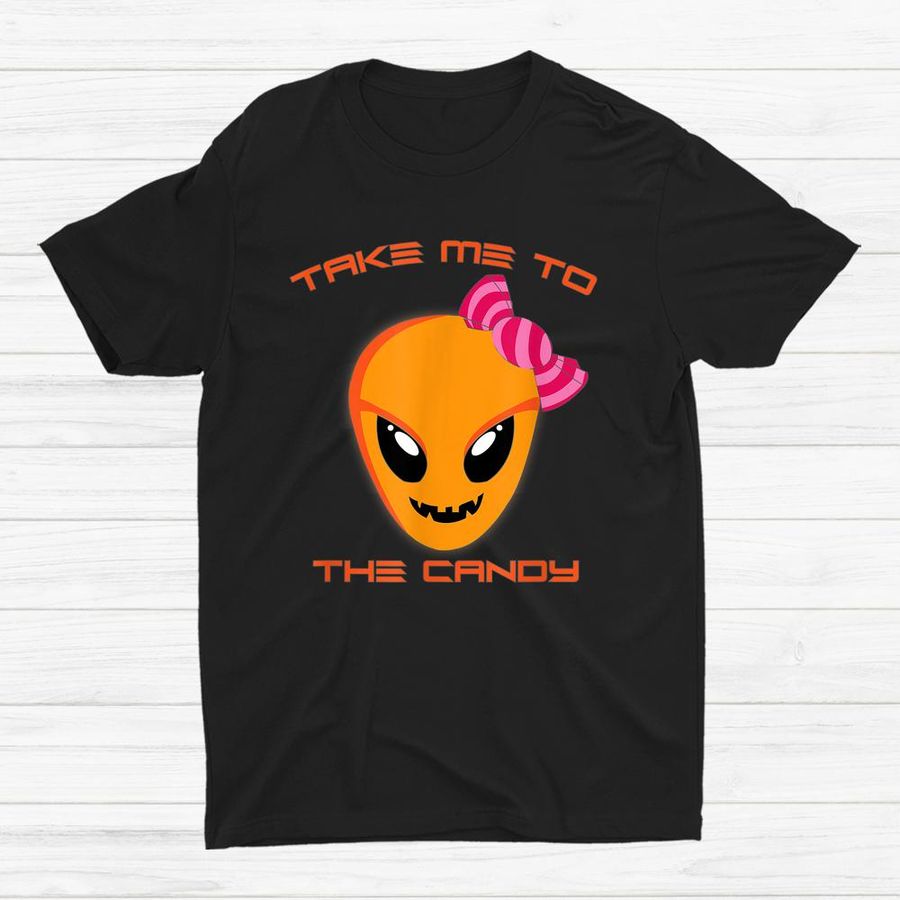 Halloween Jack-o-lantern Alien Head Alien Pumpkin Face Ufo Shirt