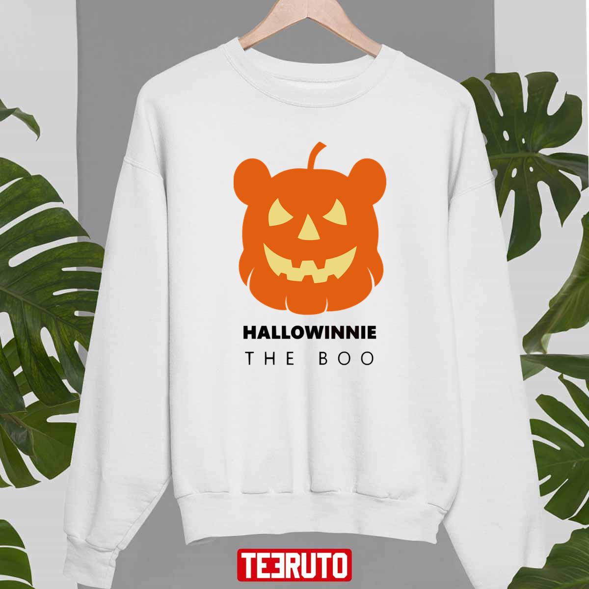 Hallowinnie The Boo Winnie The Pooh Halloween Pumpkin Head Unisex Sweatshirt