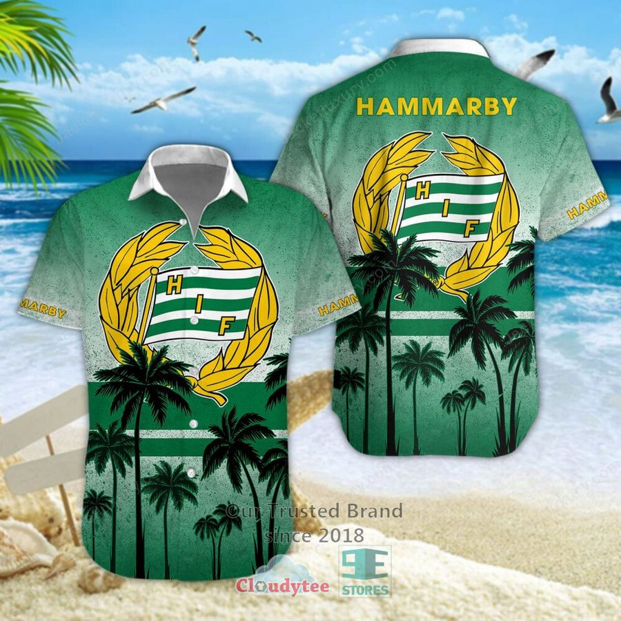 Hammarby Fotboll Palm Tree Hawaiian Shirt, Shorts – LIMITED EDITION