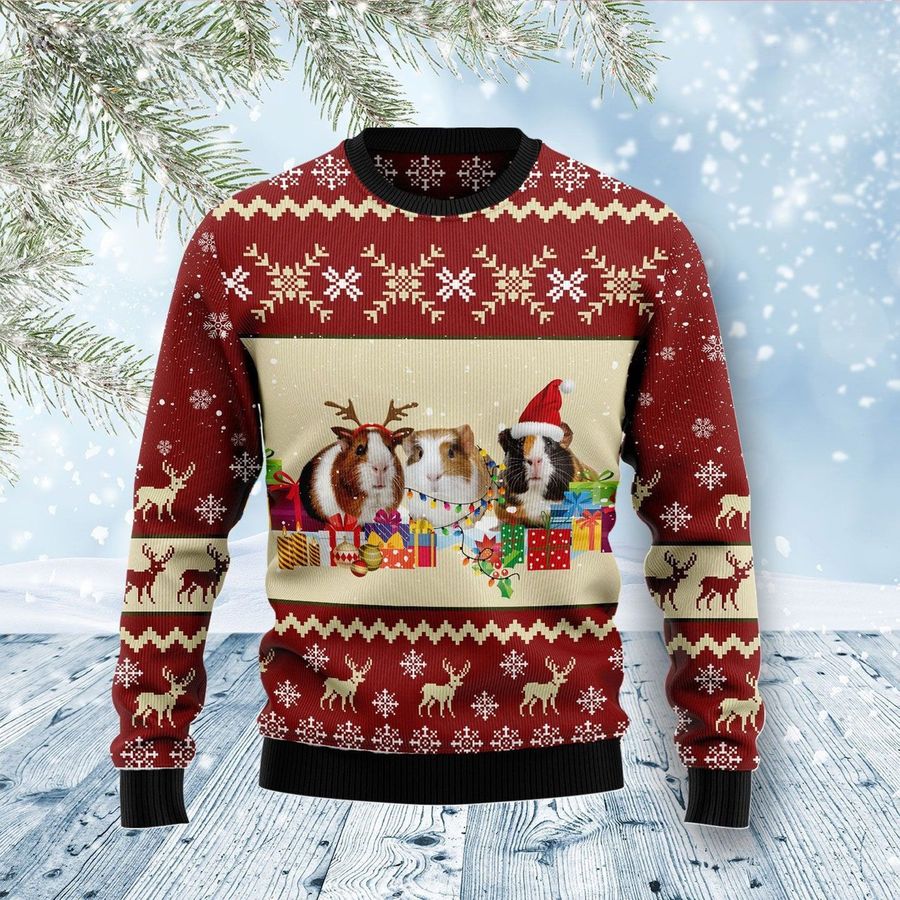 Hamsters Presents For Unisex Ugly Christmas Sweater All Over Print
